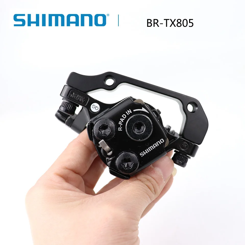 Shimano Tourney TX805 дисковый тормозной суппорт с резиновыми накладками передний задний MTB механический дисковый тормоз обновление для m375