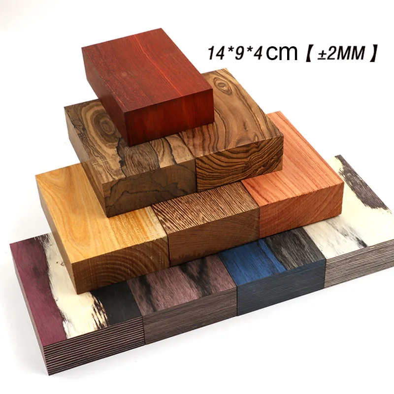 

EDC Handmade wood block raw materials DIY knife slingshot handle wood 14x9x4cm 1 piece