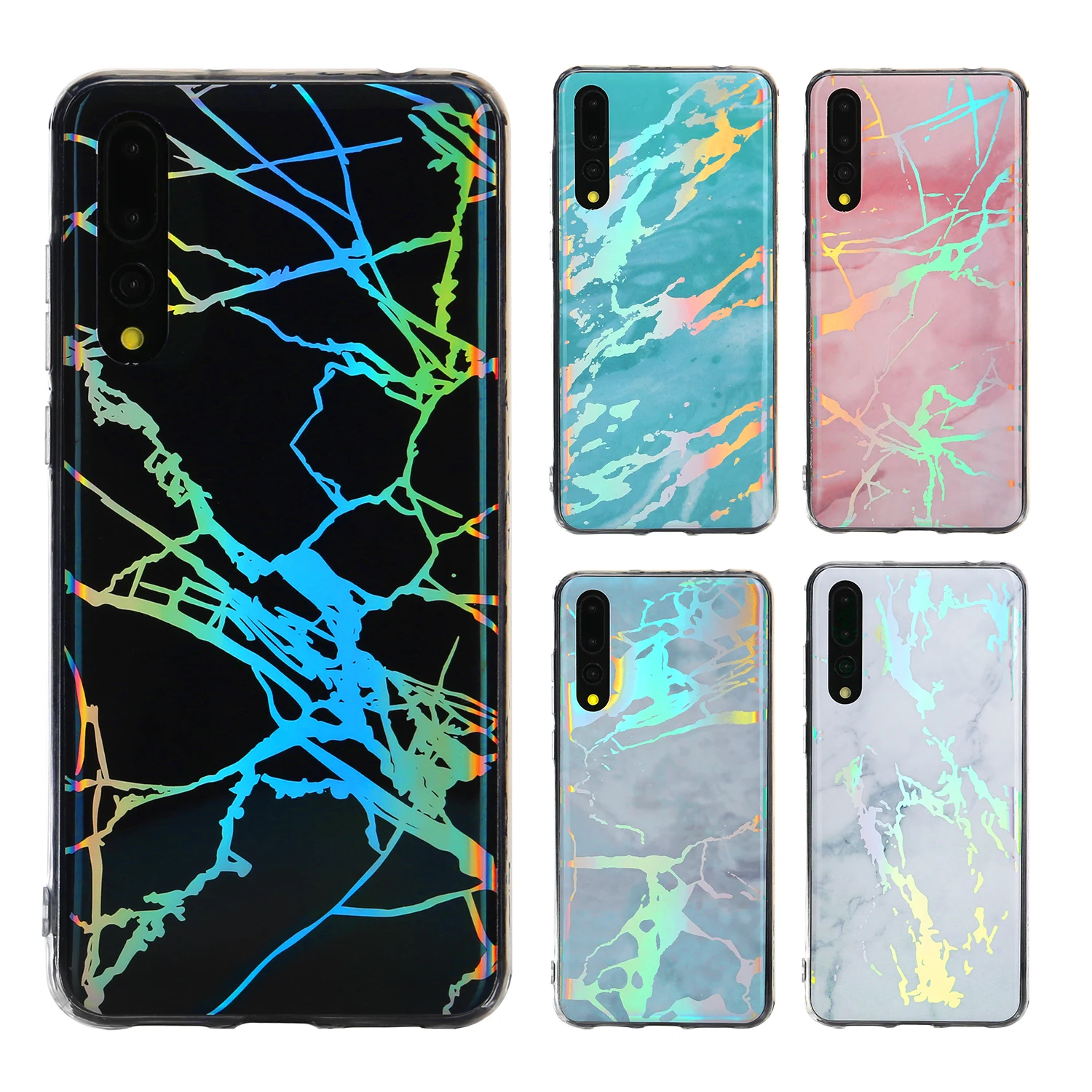 Marble Phone Case for Huawei P20 Lite Glossy Soft TPU Cover Pro Nova 3e 2S Honor 10 Back |