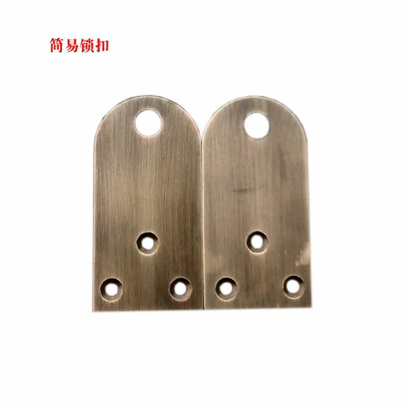 

[essence] Chinese antique Pavilion pure bronze buckle handle classic antique wood door accessories thickened lock nose