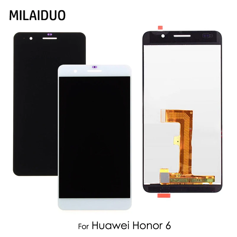 ЖК дисплей для Huawei Honor 6 H60 L02 L04 L12 кодирующий преобразователь сенсорного экрана в