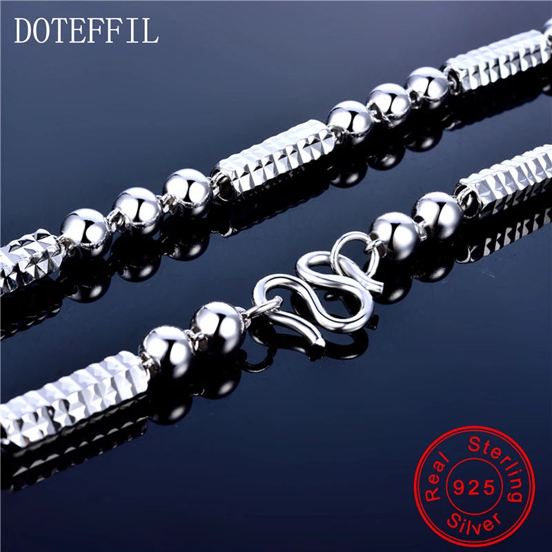 DOTEFFIL 925 пробы серебряные ювелирные изделия мужское ожерелье классическое