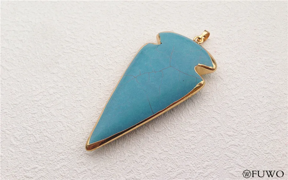 Turquoise Arrow Head Gemstone Pendant 6