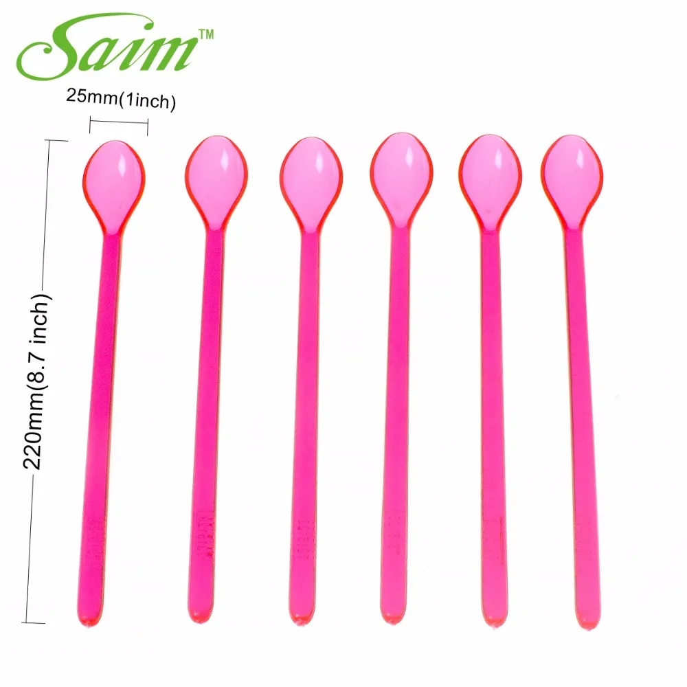 Buy 6pcs/lot New Arrivel Long Plastic Spoons Mixing