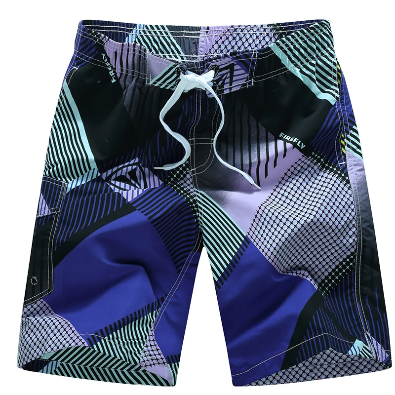 

Raise Trust Summer Men's Short Pants Casual Beach Loose Knee Length Board Shorts Fast Dry Plus Size Swimwear Shorts 1520#