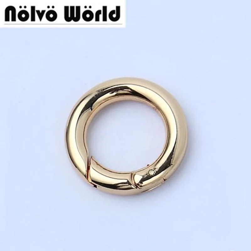 

30pcs 5 colors inside 20mm (3/4") Gold Color Snap Clip Trigger Spring Ring for Making Purse Bag Handbag Handle Connector