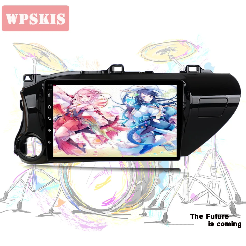 Best Octa core Android 9.0 Auto Car DVD video Player radio audio stereo music tape gps glonass for Toyota Hilux 2016+ rds dab mirror 1