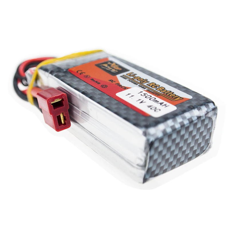 LiPo батарея 11 1 V 1500 Mah 3 S 40C MAX 60C T штекер с 3в1 Lipo зарядное устройство и кабель для