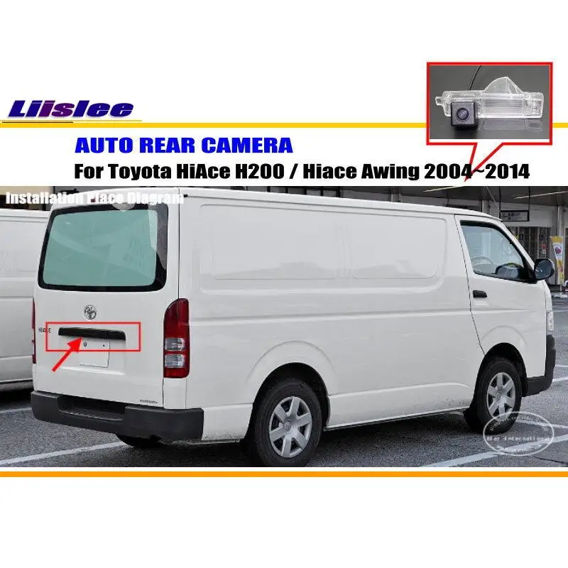 

Liislee Reverse Rear Camera For Toyota HiAce H200 / Hiace Awing 2004~2014 / License Plate Lamp Camera / HD CCD Night Vision