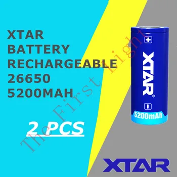

2 pcs Lithium XTAR 26650 5200 mAh 3.6V Protected Rechargeable Li-ion Battery by MC1 MC2 PB2 VC2 VC4 SV2 VP4 plus MC6 charger
