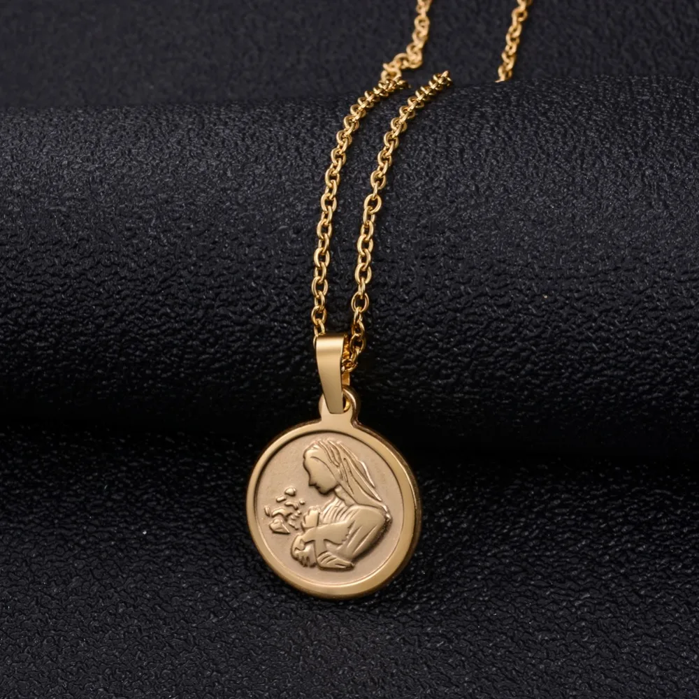 

Annayoyo Ethiopia jewelry Valentine's Day Lovers Stainless Steel Necklace&pendant Stylish high quality glamour punk accessories