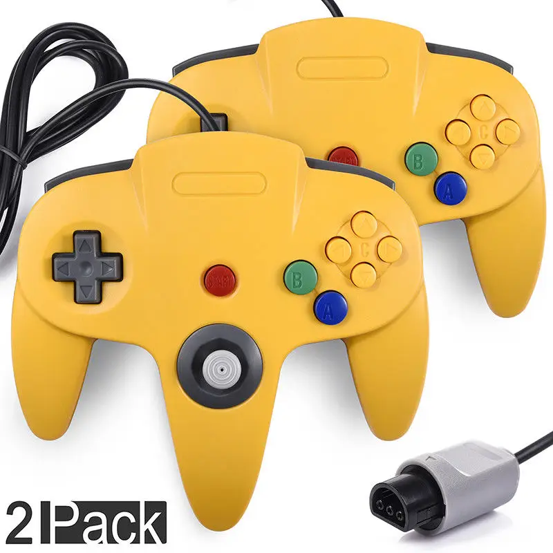 2pcs Classic Wired Gamepad joystick for N64 controller retro Game Console Analog gaming joypad (8)