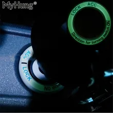 Для Mercedes для Benz Smart Fortwo светящаяся наклейка на зажигание ключ замок Замочная скважина Декоративное кольцо декоративная наклейка 1 шт. автомобильный Стайлинг
