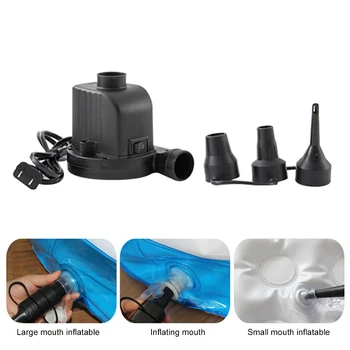 

150W/210W Family And RV Use Electric Air Pump Inflator&Exhaust for Camping Air Bed/High Pressure Electric Pump Three Air Nozzles