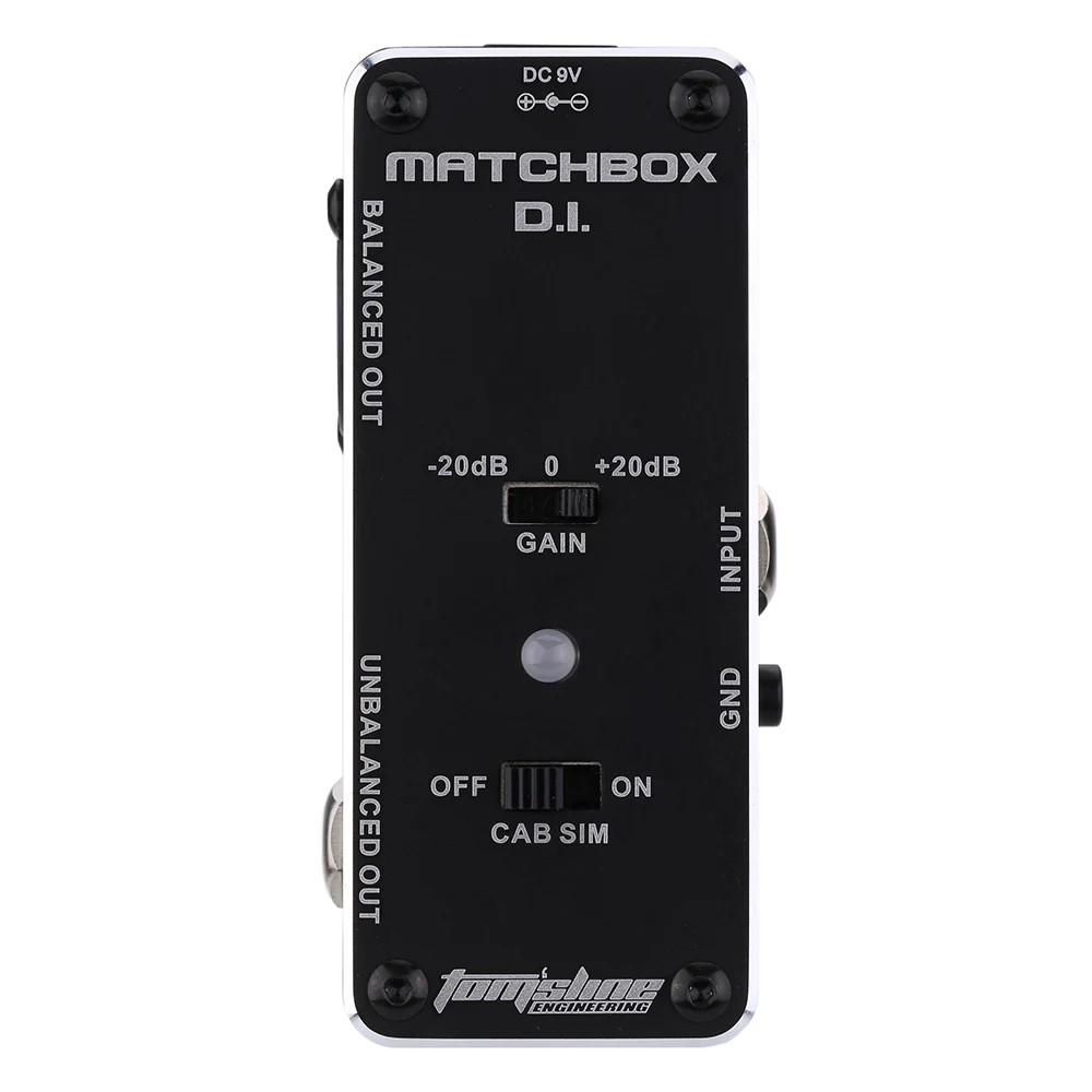 

AROMA AMX-3 MATCHBOX D.I. Mini Analogue Effect Pedal Transfer Guitarra Guitar or Bass Signal to Audio System
