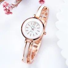 Роскошные брендовые новые золотые женские часы из нержавеющей стали для девушек, маленькие часы-браслет с подвеской, женские часы Pulseira,# D