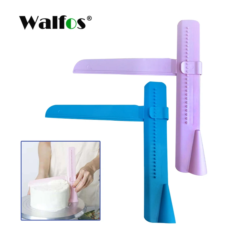 

WALFOS Adjustable Fondant Spatulas Kitchen Turning Sugar Leveling Device Cake Cream Decorating DIY Tools Kitchen Accessories