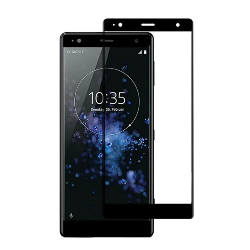 3D изогнутое закаленное стекло с полным покрытием для Sony Xperia XZ2 протектор экрана