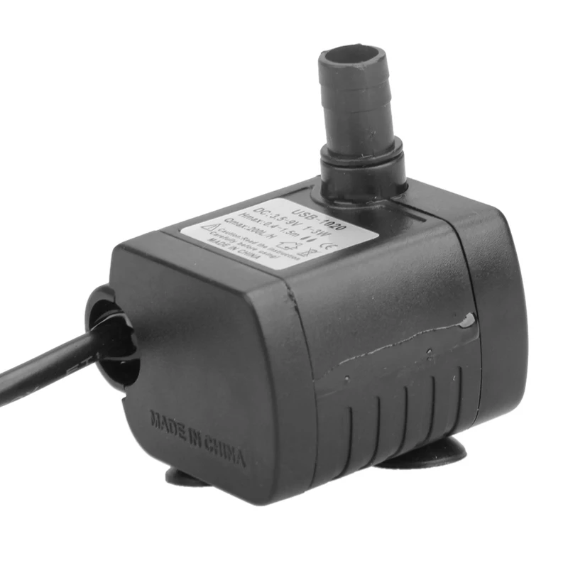 USB Micro Submersible Water Pump for Aquarium Fountain Pond Water Pump