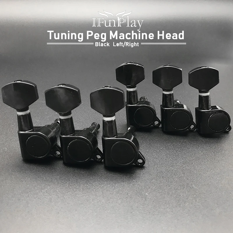 

Locking String Guitar Tuning Pegs Key Tuner Machine Head for Electric Acoustic Guitar Black Drop Shipping