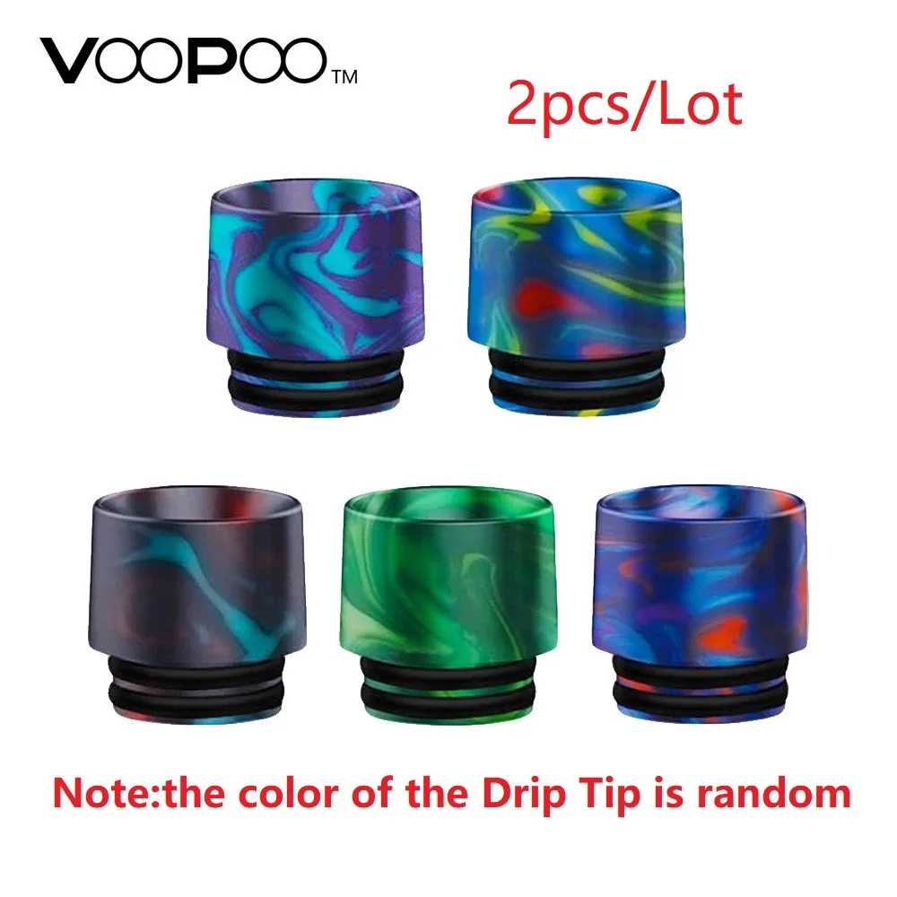

2pcs Original VOOPOO UFORCE/UFORCE T1 Atomizer Drip Tip Resin 810 Drip Tip Random Color Electronic Cigarette Mouthpieces