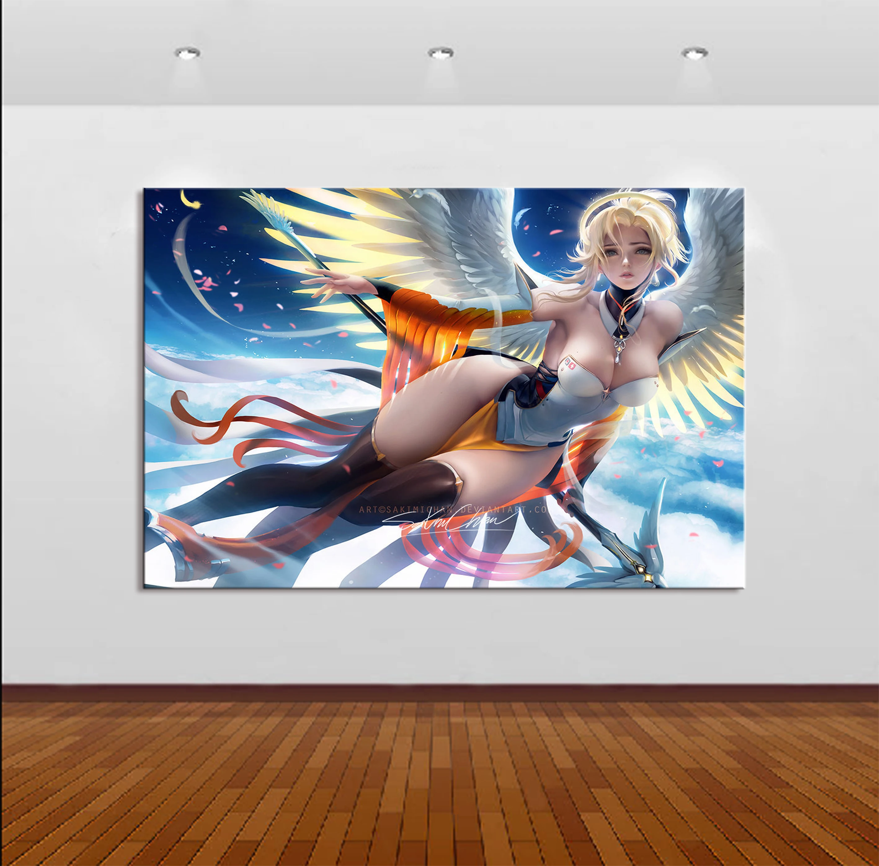

Framework Home Decor Modular Canvas Picture 1 Piece Sexy Mercy Game Painting Poster Wall For Home Canvas Painting Wholesale