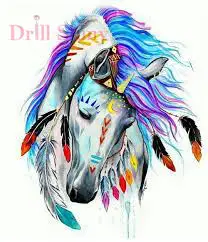 

Diy Full Diamond Painting Colorful animal Horse Head Embroidery Decoration Cross stitch rhinestones moaic,Gift Home Decor
