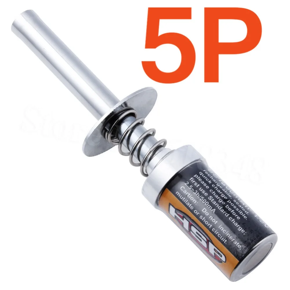 5P HSP 80101 1800mAh Rechargeable Glow Plug Igniter Ignition RC R/C ...