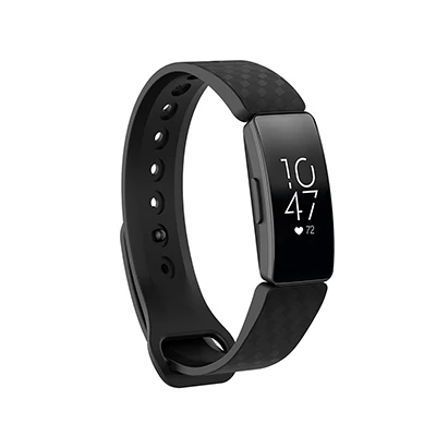 Yuedaer силиконовый браслет ремешок для Fitbit Inspire/Inspire HR Band трекер для активности замена Смарт-Аксессуары - Цвет: Black