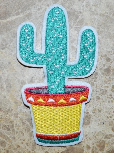 Desert/Western/Southwestern Saguaro Cactus Iron on Applique/Embroidered Patch 