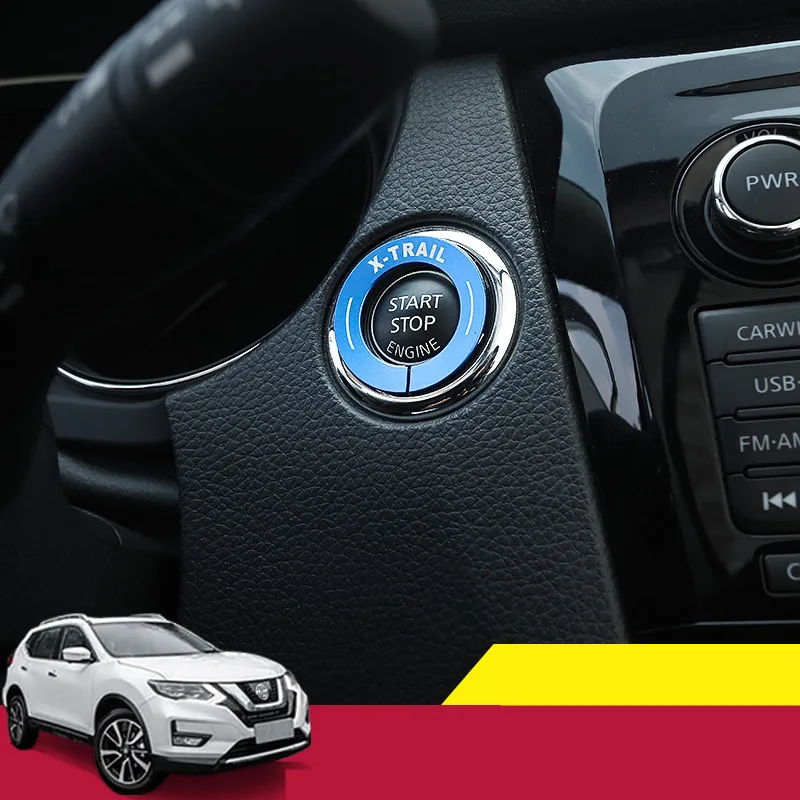 

For Nissan X-trail X trail T32 2014-2019 START Engine Button Replace Cover STOP Key Accessories Switch Decoration Universal