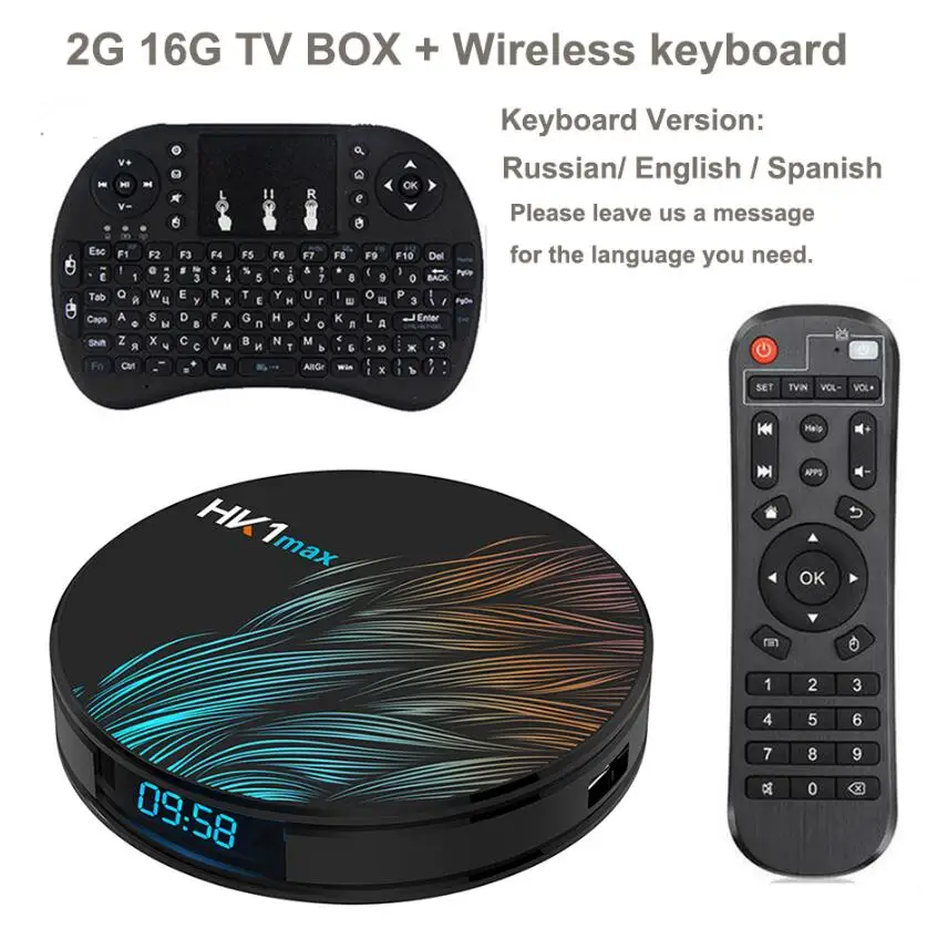 Android 9,0 tv Box 4 Гб 64 Гб Rockchip RK3328 поддержка 1080p 4K USB3.0 Google Play Netflix Youtube Smart Android Box медиаплеер - Цвет: 2G 16G Add Keyboard