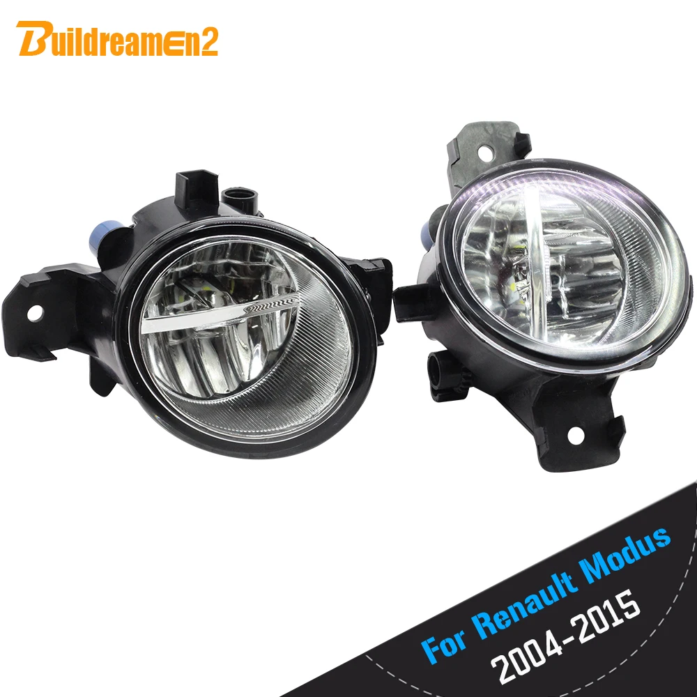 

Buildreamen2 2 Pieces Car Styling H11 4000LM LED Bulb Right + Left Fog Light DRL 12V For Renault Modus F/JP0 Hatchback 2004-2013
