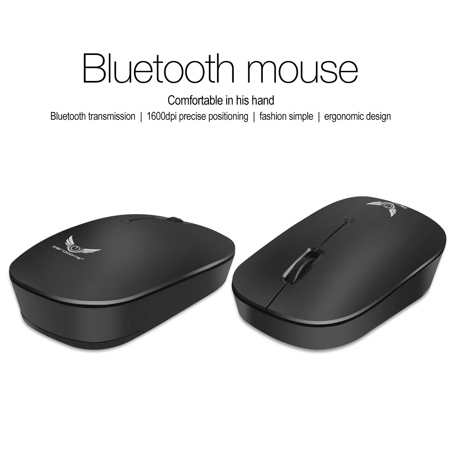 Bluetooth 3.0 Wireless Mouse Portable Mobile 3 Button Mouse with High