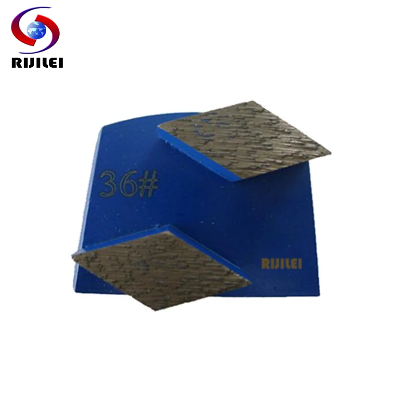 RIJILEI 30PCS Trapezoid Diamond Grinding Disc Grinder Scraper for Strong Magnetic Grinding Shoes Plate for Concrete Floor B10 rijilei 30pcs lot redi lock diamond grinding disc trapezoid grinding block concrete floor metal bond grinding shoes plate y20 2