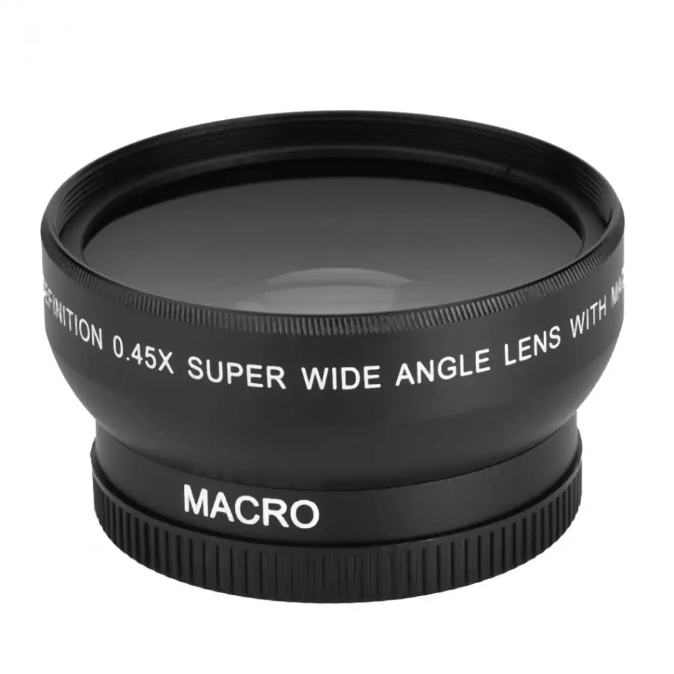 

52mm 0.45x Wide Angle Lens Universal Conversion Macro Lens For Canon For Nikon For Sony DSLR Camera Universal Free Shipping