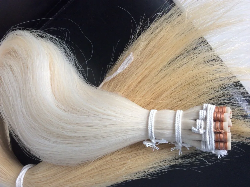 

50g Best Natural Stallion canada horsetail hair bowhairs 90cm up violin bow hair