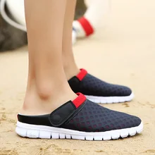 SWYIVY/мужские сандалии с закрытым носком; удобные шлепанцы; Новинка года; летние мужские пляжные сандалии для отдыха; дышащая обувь на плоской подошве с отверстиями; 46