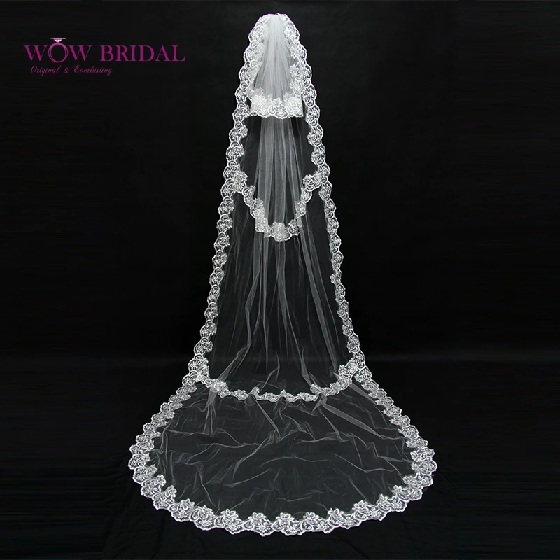 Wowbridal graceful bridesmaid wedding veil 2016 nwcvq embroidery Wowbridal graceful bridesmaid wedding veil 2016 nwcvq embroidery