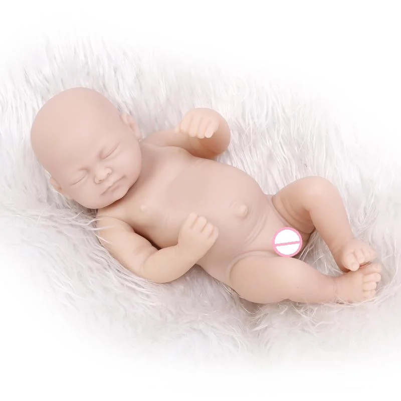 2018 new arrival girl silicone vinyl reborn baby doll mold creative lifelike kits full limb baby toys doll accessories