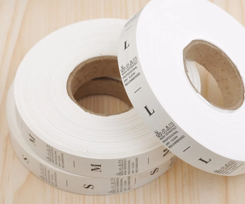 1000 шт./рулон этикетки для ухода за одеждой|wash care label|size tagscare labels |