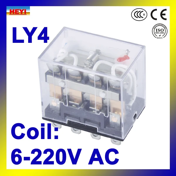 

power relay Coil voltage 6V-220V AC relay LY4 General electrical Relay