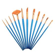 Разнообразие Стиль 12 шт нейлон волос акварельный набор кистей для рисования короткое Рисование стержней кисти для масла акриловая кисть для рисования ручка художественные принадлежности