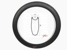 Disc braking available 23mm 25mm road clincher rims 60mm deep, FSL60CM-23T, Far sports good quality tubeless design rims