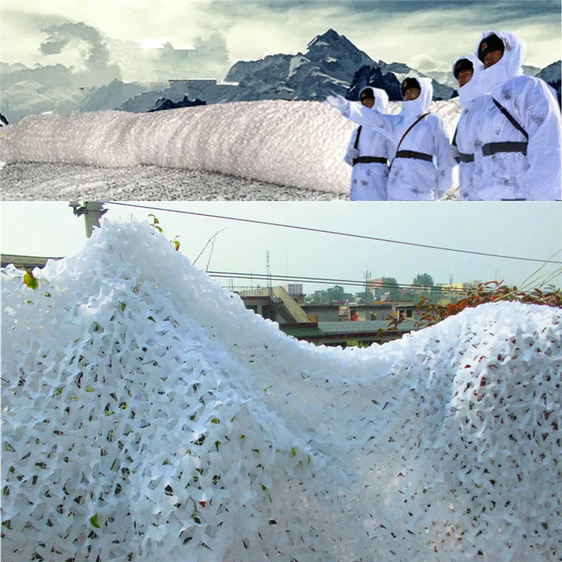 

3X6M Snow White Camouflage Net Camo Netting Military Camping Hunting Cover Tent Photography Birthday Party Decoration