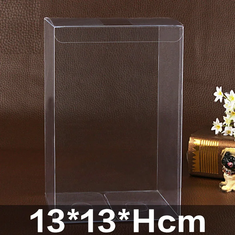 1313Hcm Clear Square Wedding Favor Gift Box PVC Transparent Party Candy Bags Chocolate Boxes Packaging Cake Soap Display Box