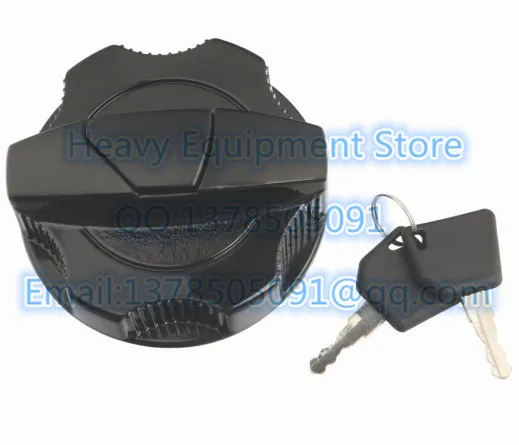 

For JCB Excavator Fuel Diesel Tank CAP Cover With 2 Key 331-31152 3313352 3CX JS130 JS160 JS220 JS460 Excavator Free Shipping