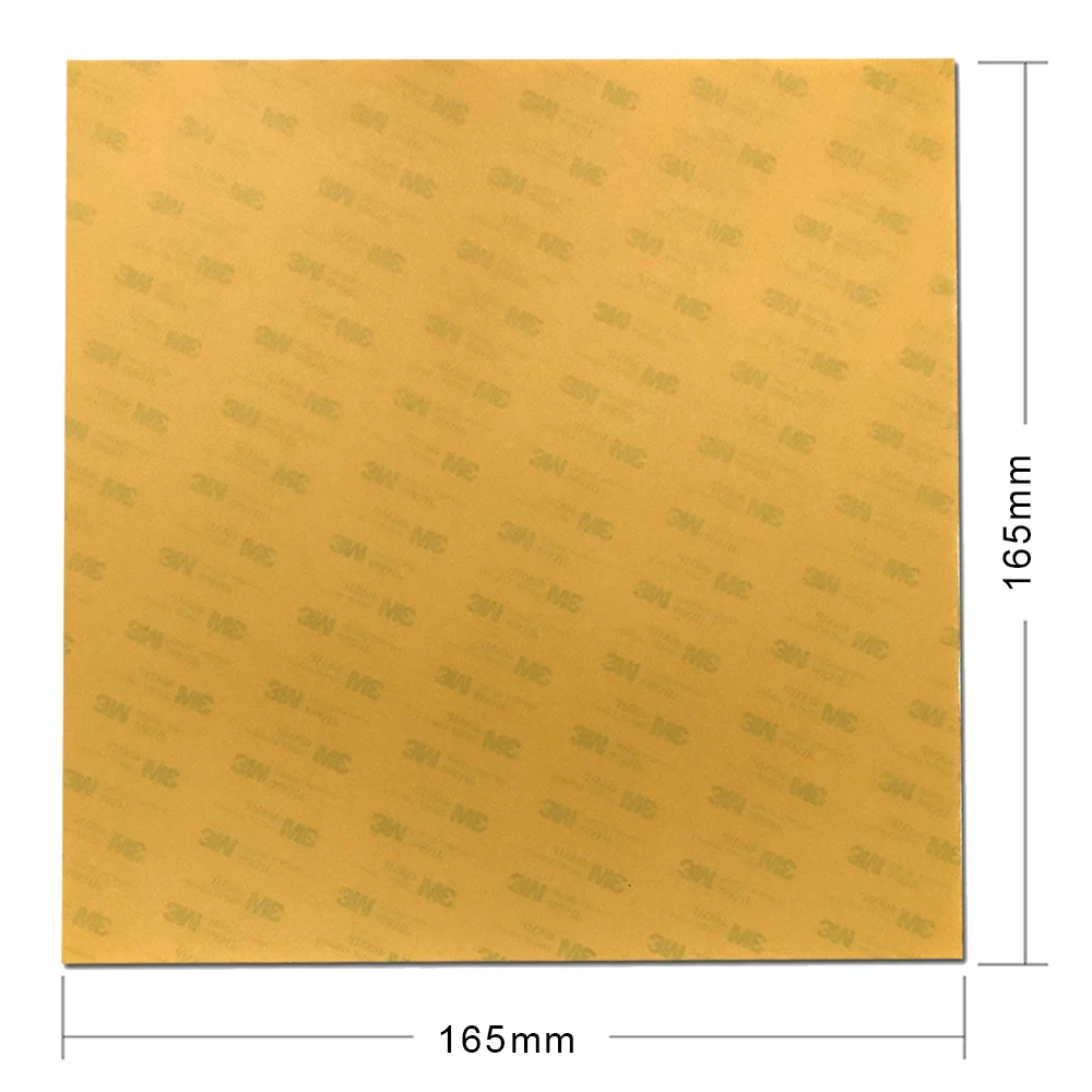 

ENERGETIC 2pcs 165*165*1mm Ultem1000 PEI Sheet with 3M 468MP Adhesive for Ender-2,Tronxy X1,Tevo Michelangelo 3D Printer Hot Bed