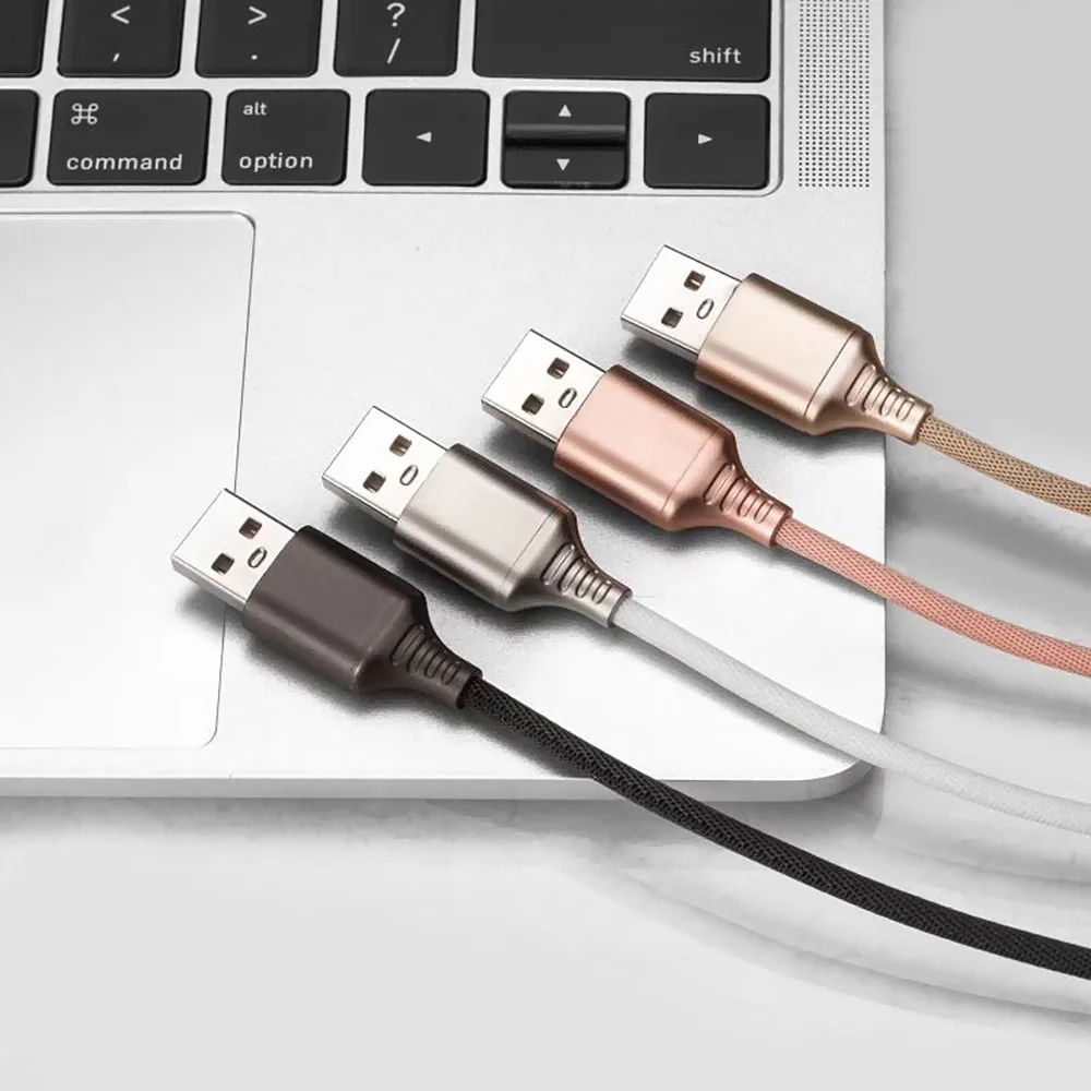 Цинковый сплав+ тканая ткань Автоматическое отключение питания кабель умный разъединитель провода для Android 1 м Безопасный 4 цвета