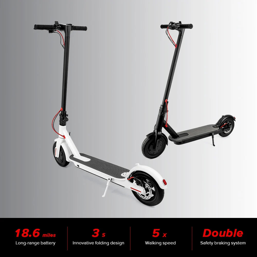 

Scooter Foldable 2 Wheels Folding Auto Balance Foot Kick Scooter Electric Foldable Skateboard 8.5 inch Electric Scooter White